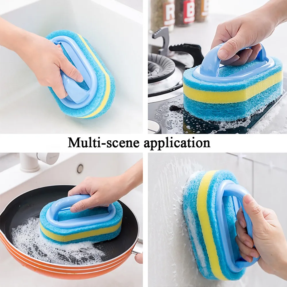 

Toilet Cleaning Brush Sponge Handle Sponge Ceramic Window Slot Clean Brush Glass Wall Cleaning Bath Brush Kitchen Bathroom Tools