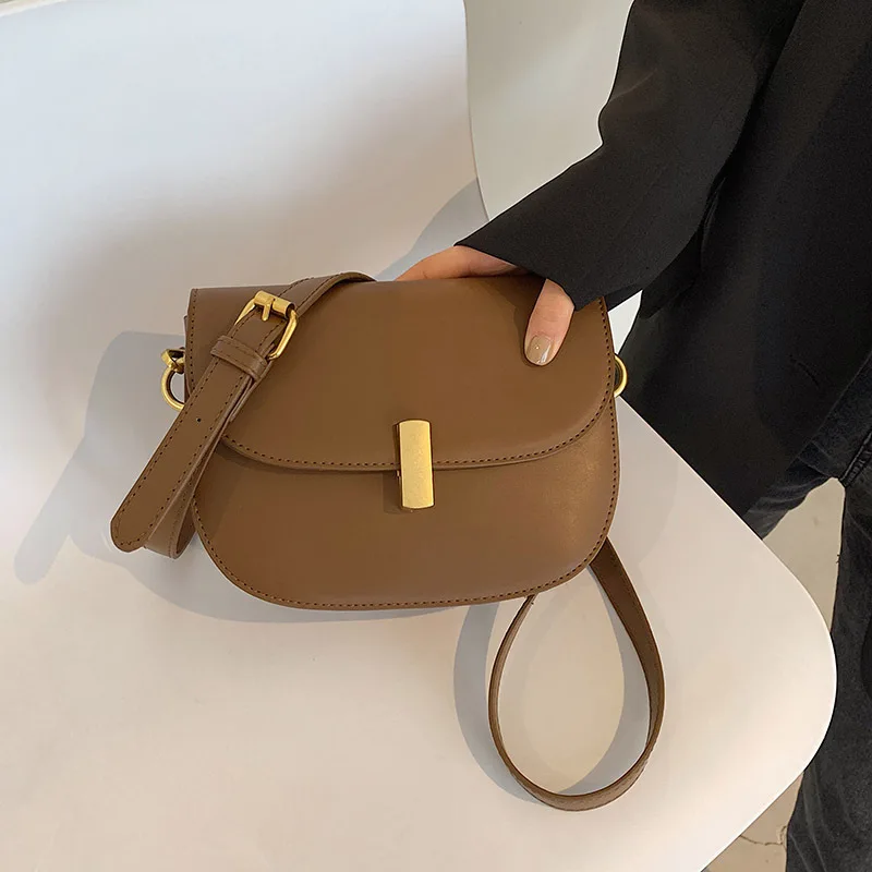 

Premium Bag Women's 2022 New Trend Version Versatile Single Shoulder Messenger Ins Fashion Saddle Bag