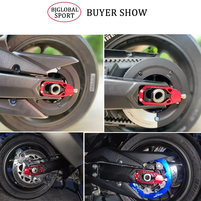 TMAX530 заднее колесо мотоцикла осевые блоки цепные регуляторы натяжители для Yamaha