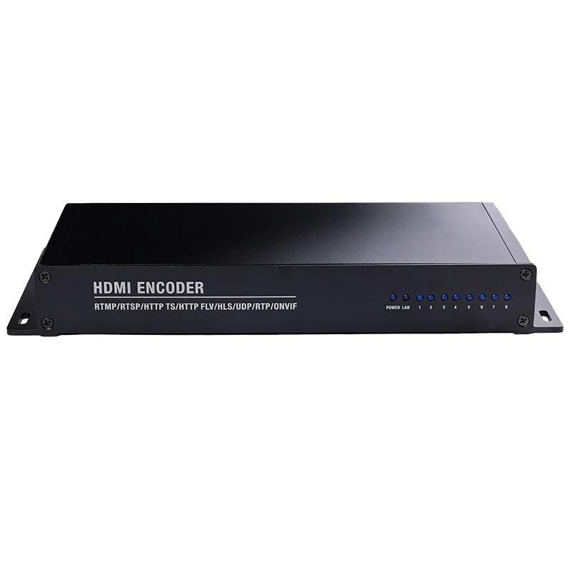 8-портовый HDMI-IP-видеокодер H.264 to SRT RTMP IPTV вещание |
