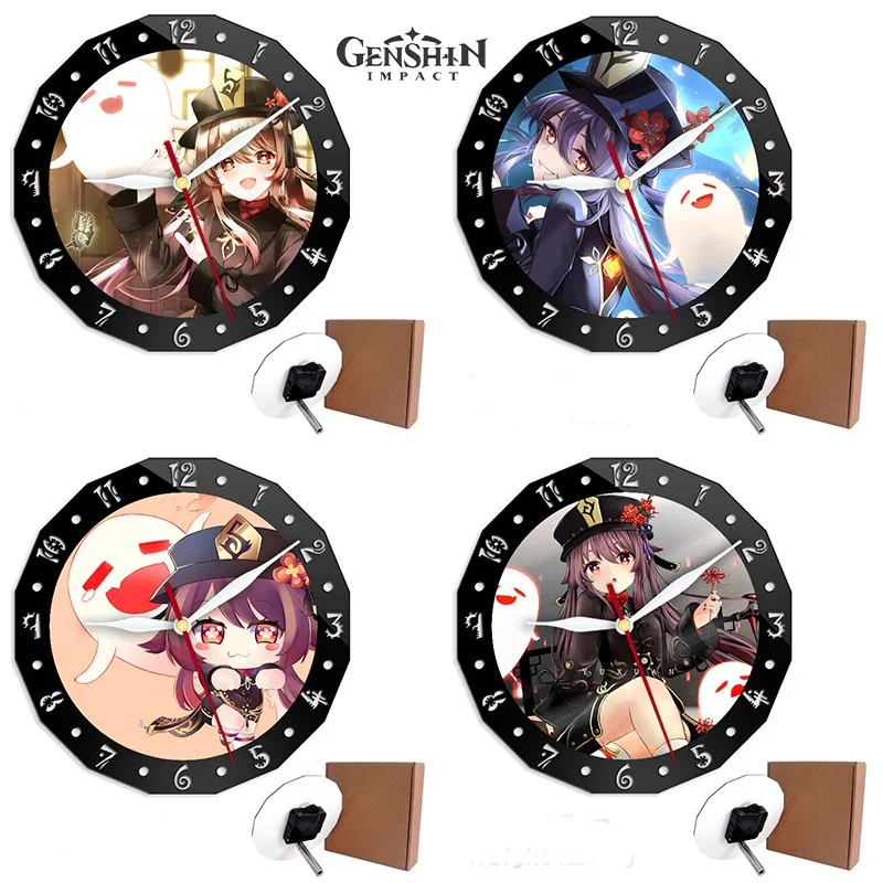 

Genshin Impact Game Wall Clock Cartoon Home Decor Mute Wall Clocks Modern Design Home Living Room Decoration Reloj De Pared Gift