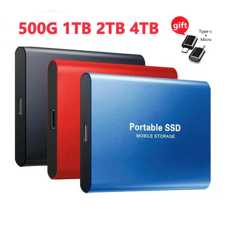 

USB 3.1 8TB 12TB SSD 1tb Hard Drive New Portable 500GB 4TB External SSD M.2 for PC Laptop Desktop SSD Portable Flash Memory 2022