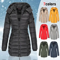 women autumn winter warm jacket winter hooded puffer jacket cotton quilted padded coat female windproof parka