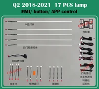 for audi q2 q2l 2018 2021 ambient light mmi control led air vent nozzle atmosphere lamp decorative strip 21 colors