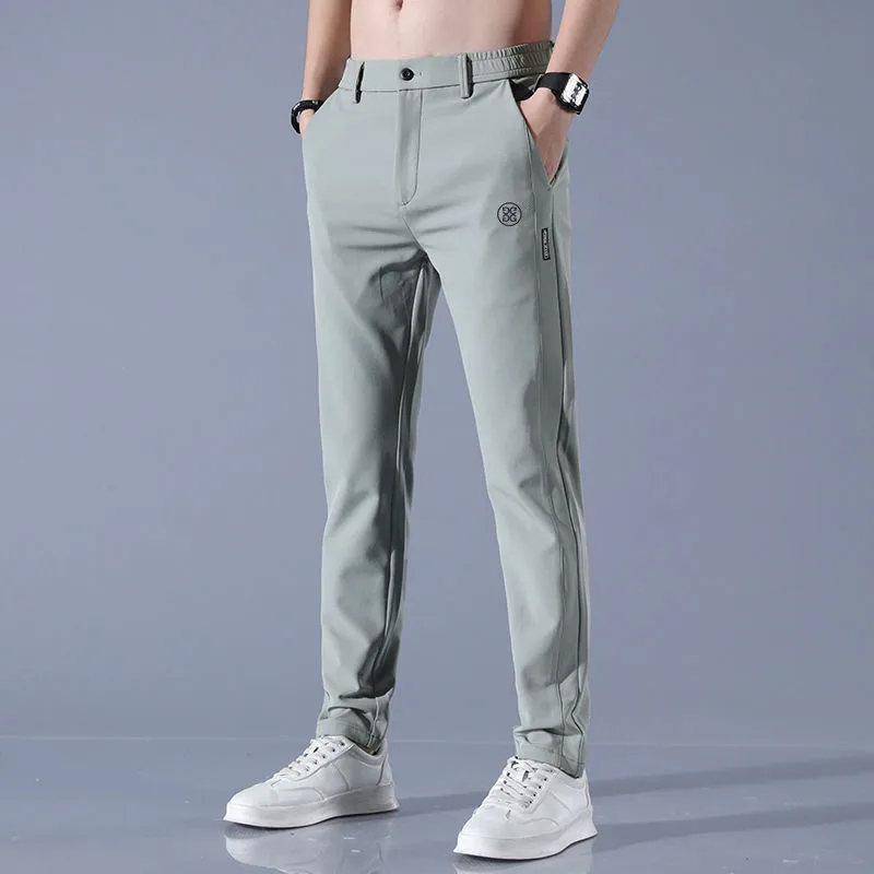 2023 Spring Men's Golf Pants High Quality Elastic Golf Suit Sports Cool Thick Jumpsuit Long Casual Wear Men's Golf Clothes