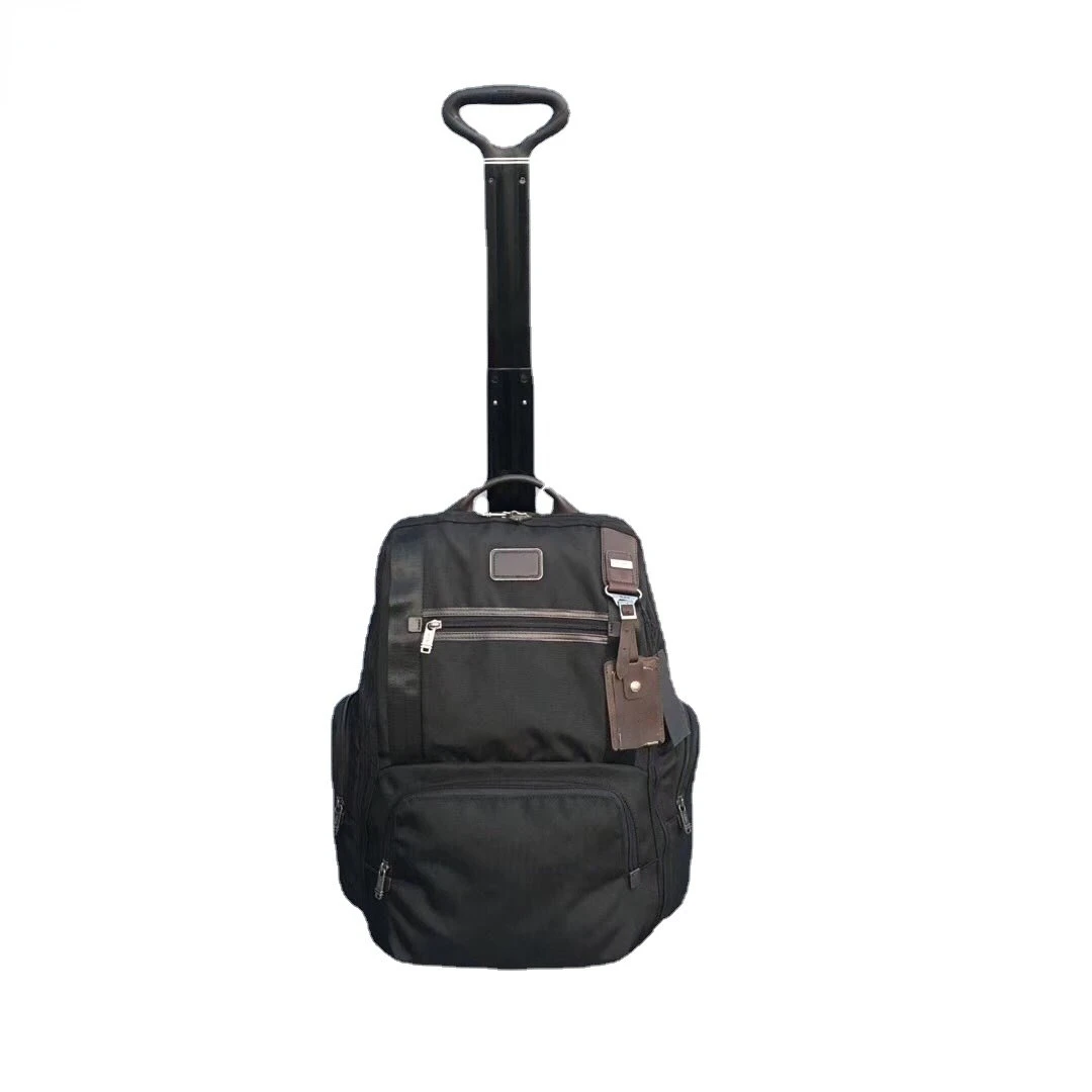

Ballistic Nylon Men's Business Backpack Casual Multifunctional Boarding Trolley Backpack Large Capacity Travel Trolley Backpack