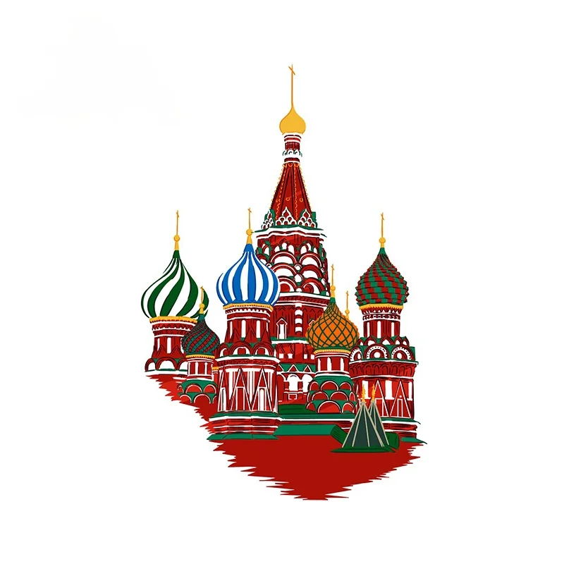 

Interesting for Moskow Car Truck Stickers Creative Graphics Decal Waterproof Car Door Protector Decals Decoration 13cm X 8.8cm