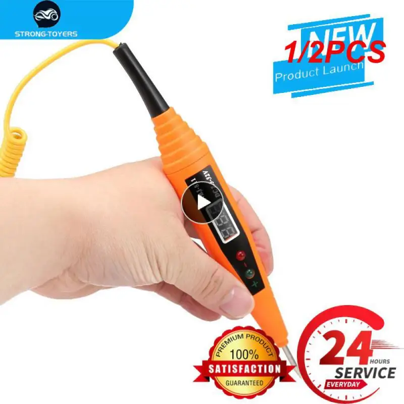 

1/2 шт. авторучка для тестирования электрической цепи самодиагностика цифровой дисплей тестер напряжения авторучка датчик мощности карандаш Автомобильные диагностические инструменты