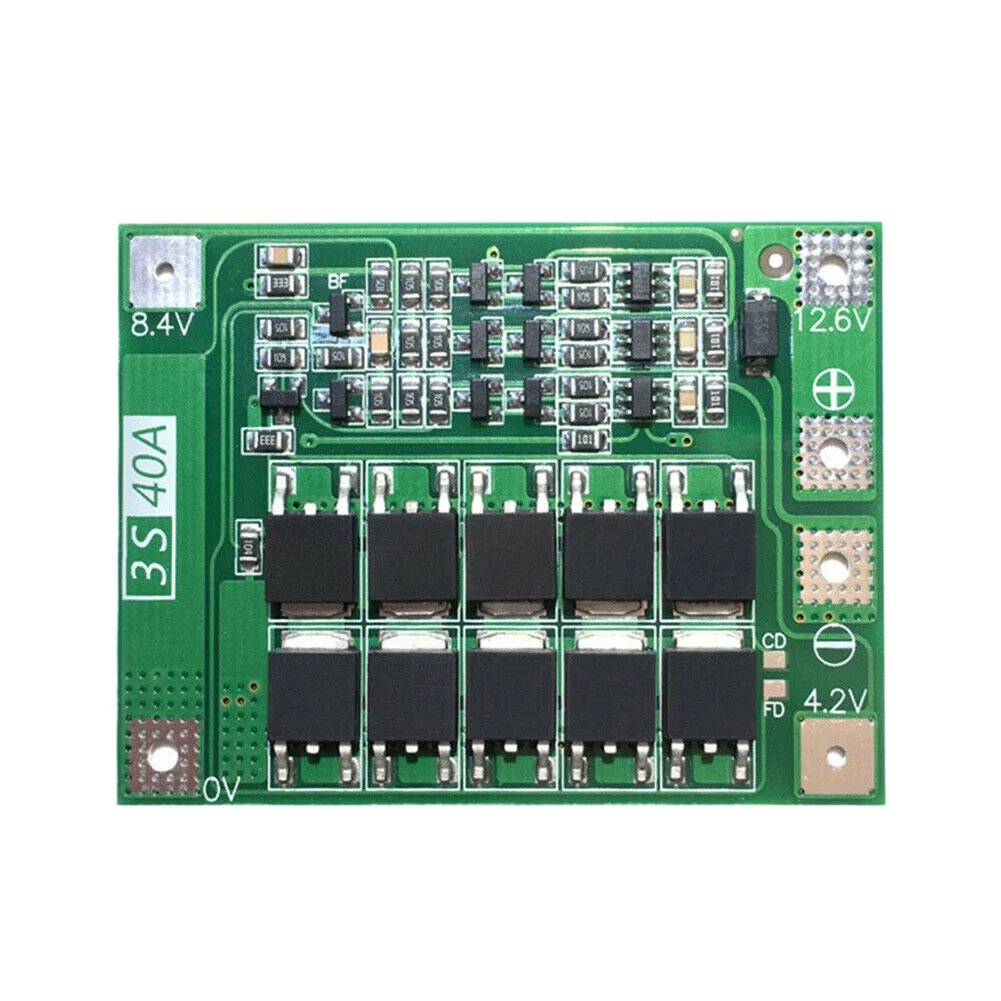 

3S 40A Li-Ion Lithium Battery Charger Protection Board PCB BMS for Drill Motor 11.1V 12.6V Lipo Cell Module