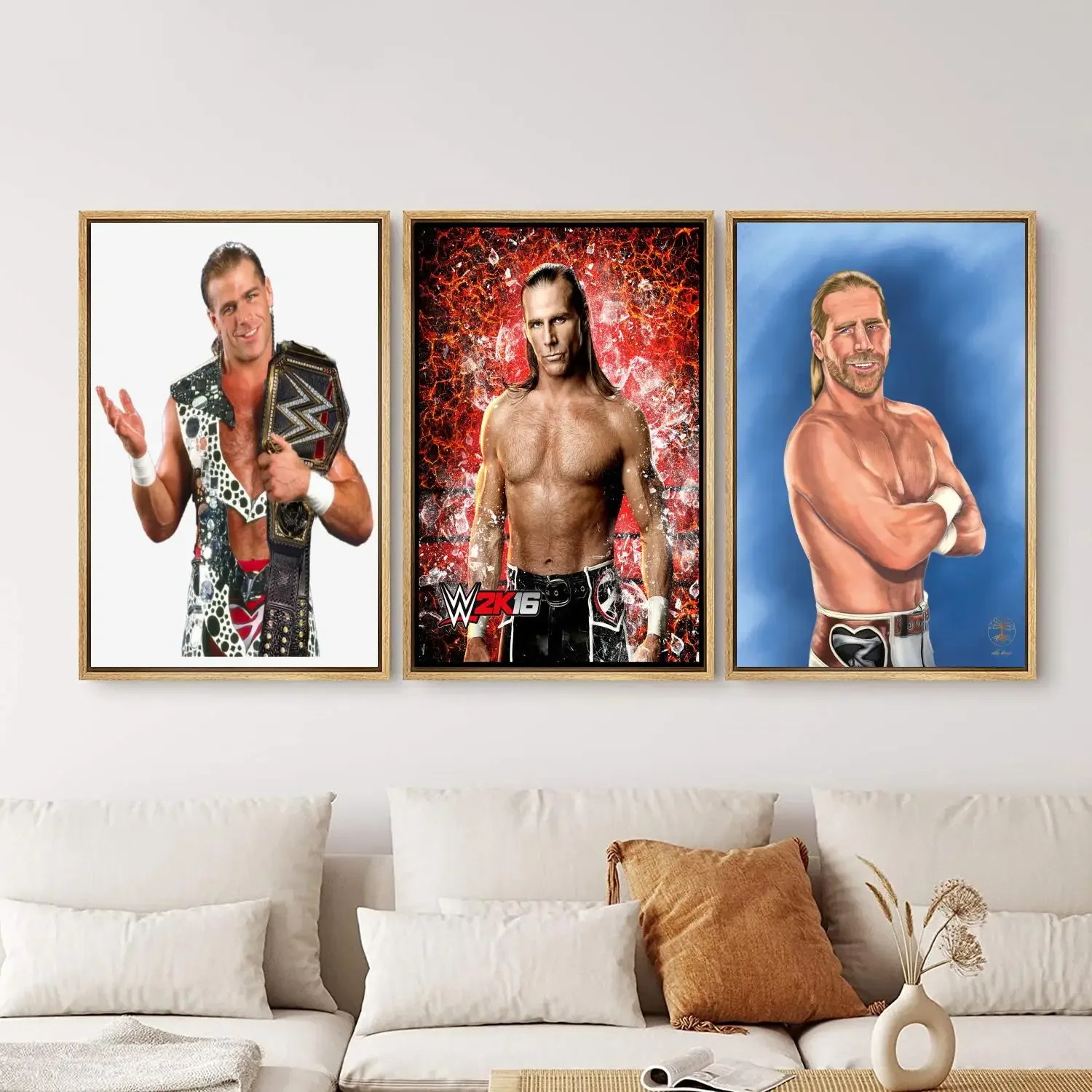 Плакат Шон Майклз картина 24x36 настенное искусство холст постеры