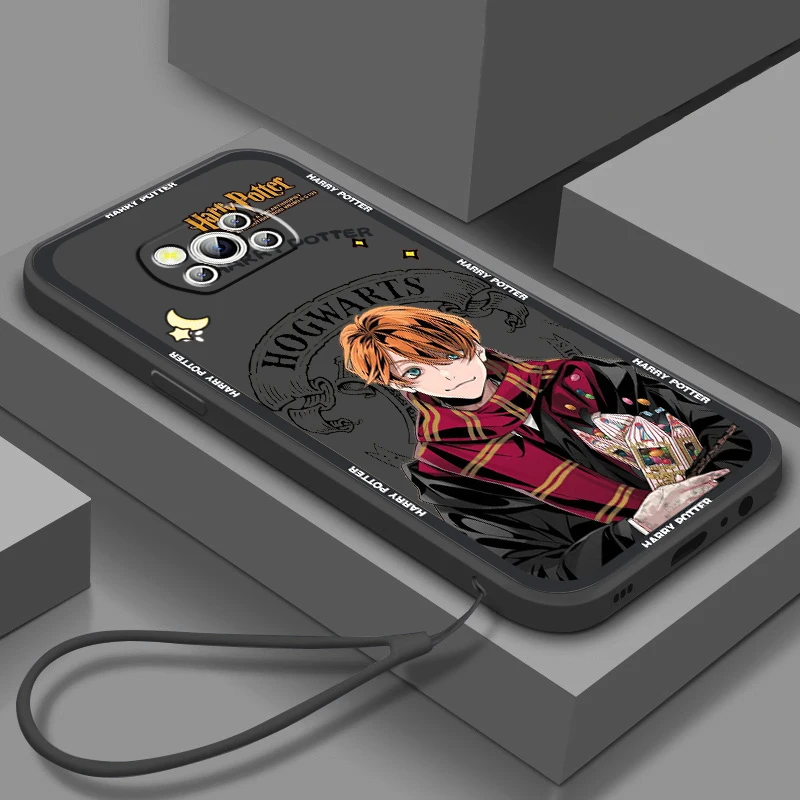 

Harries Wand Potters Fashion Phone Case For Xiaomi Mi Poco M5s M5 X4 X3 M4 M3 F4 F3 GT Pro NFC 5G TPU Funda Liquid Rope Cover