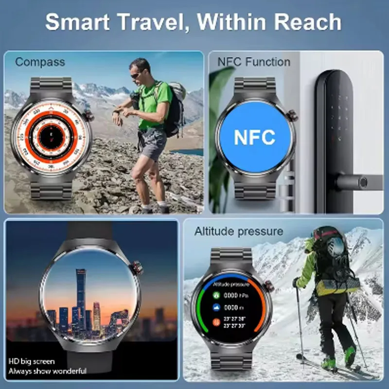 Фото GPS-браслет Sport NFC SmartWatch для Motorola Moto G5S Tecno Pop 5X Мужской подарок Bluetooth-телефонный звонок в Ultimate Design Смарт-браслет №5