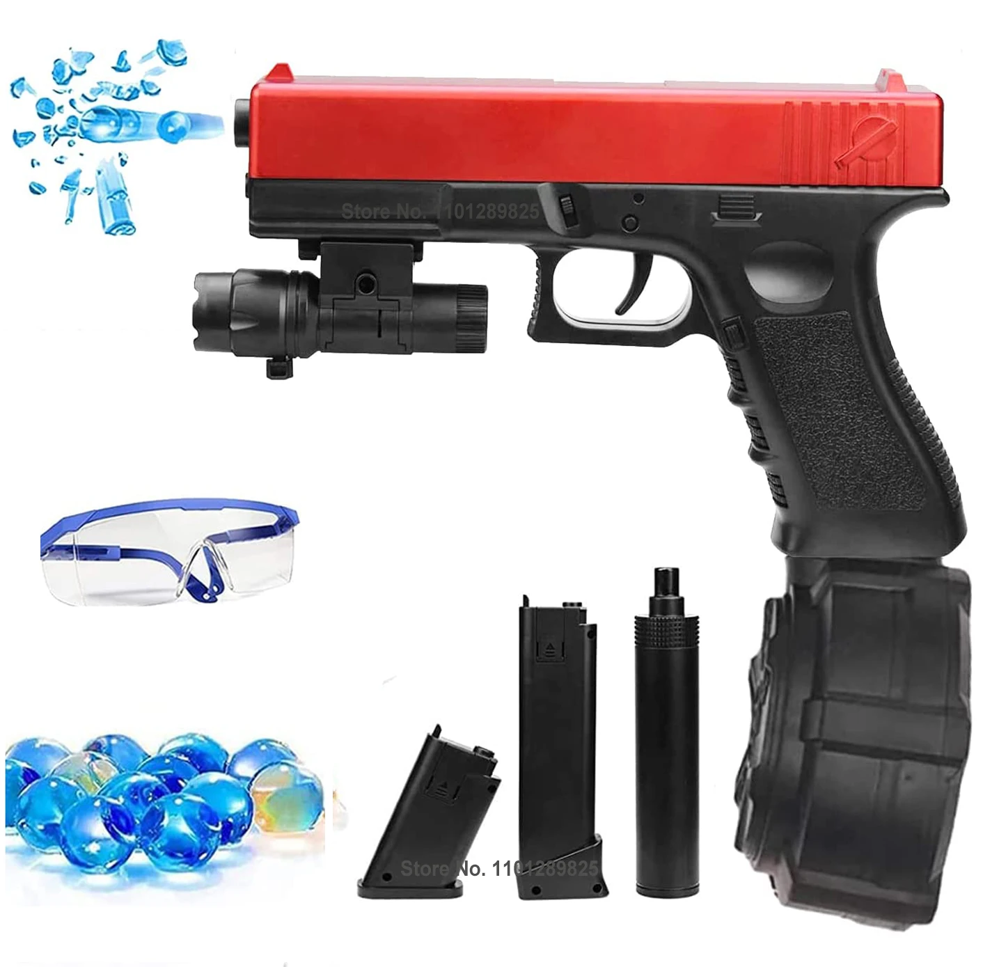

2 IN 1 Manual & Electric JM X2 Glock Gel Blaster Automatic Splatter Ball Water Toy Gun Outdoor Activities Games Airsoft
