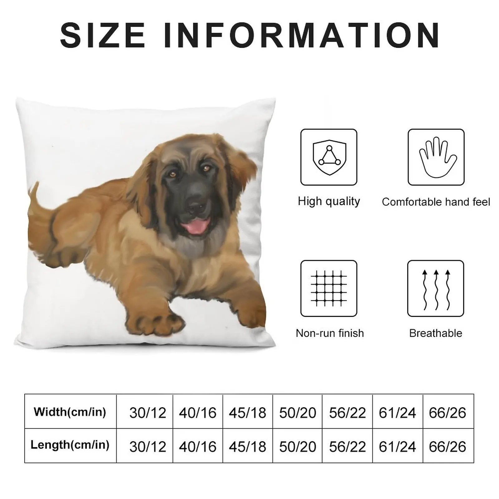 Детская подушка-чехол для щенка leonбергера