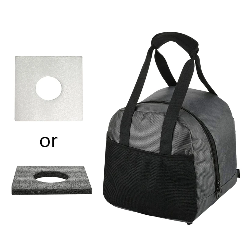 

Bowling Bag for Single Ball Bowling Tote with Soft Bowling Cups Holder Bowling Tote Bag with Big Capacity Mesh Pockets