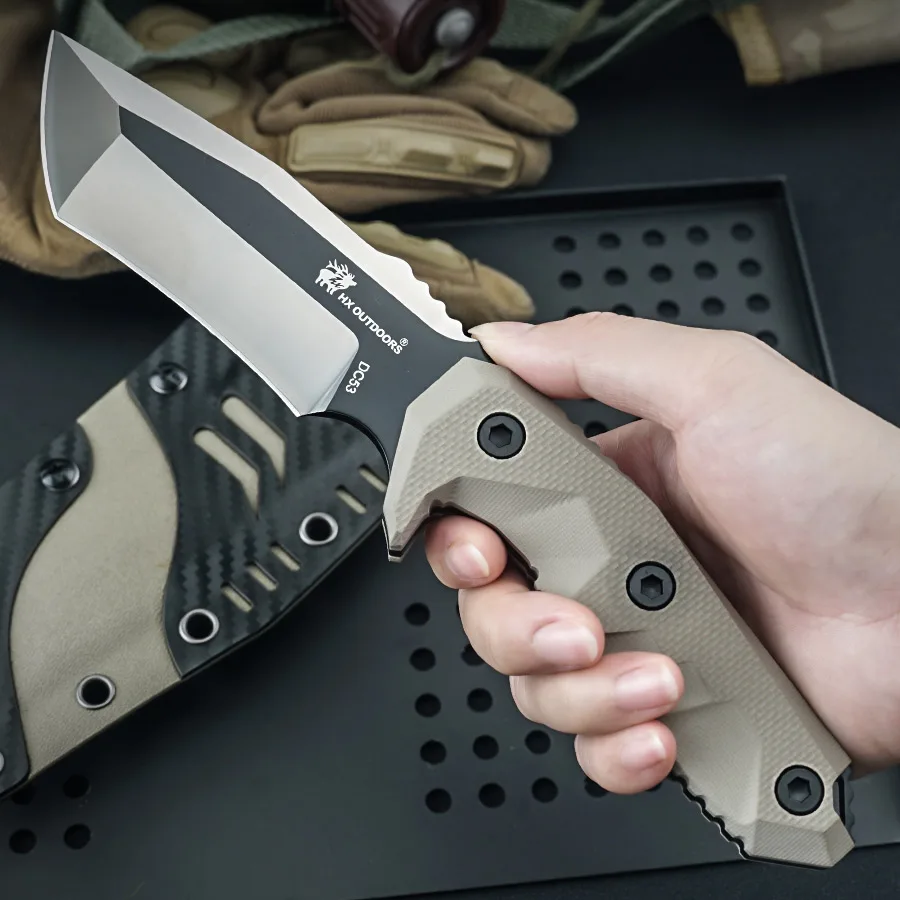 Hx наружный тактический нож для выживания наемника DC53 спасательные охотничьи