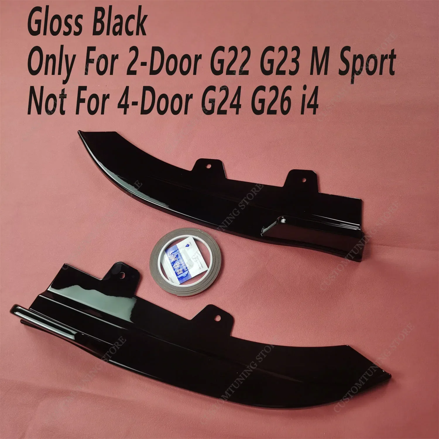 

Для BMW G22 G22 M Sport задний бампер боковые разветвители 430i 430d 430i M440d M440i 2020-2024 2DR задний бампер диффузор юбки Bodykits