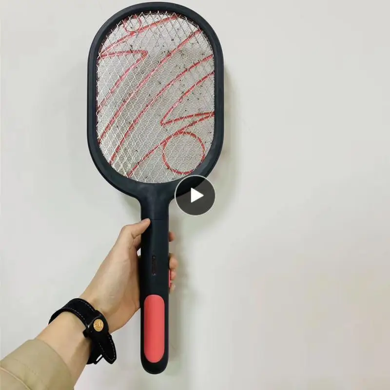 

Summer Usb Rechargeable Mosquito Racket Dual-purpose Kill Fly Bug Zapper Electric Shock Mosquito Killer Trap Household Tools