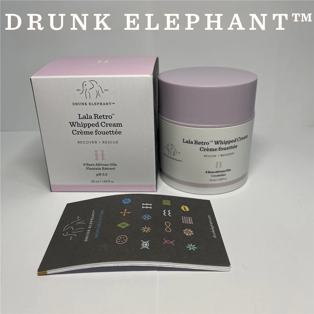

50ml Whipped Skin Care Face Cream Moisturizing Oil-control Nutritious Maquillaje Drunk Elephant Lala Retro Whipped Cream 50ml
