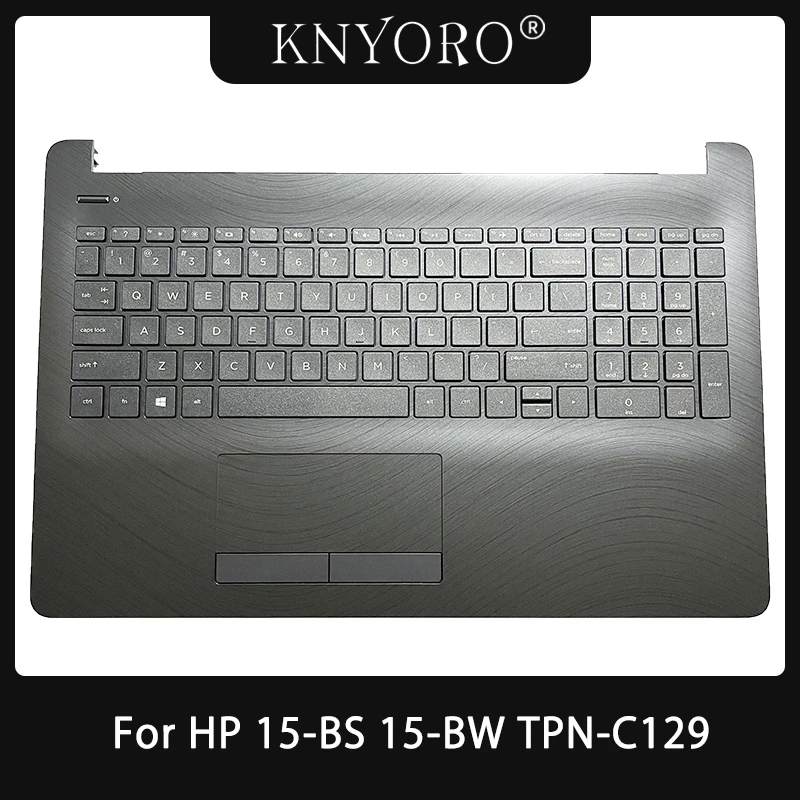 Laptop Top Case US Keyboard For HP 15-BS 15-BW TPN-C129 Palmrest Upper Cover Case English Keyboard Accessories 925010-001