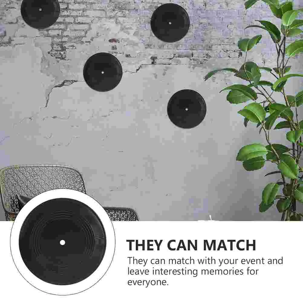 3 шт. виниловые пластинки украшения в стиле ретро принадлежности для бара