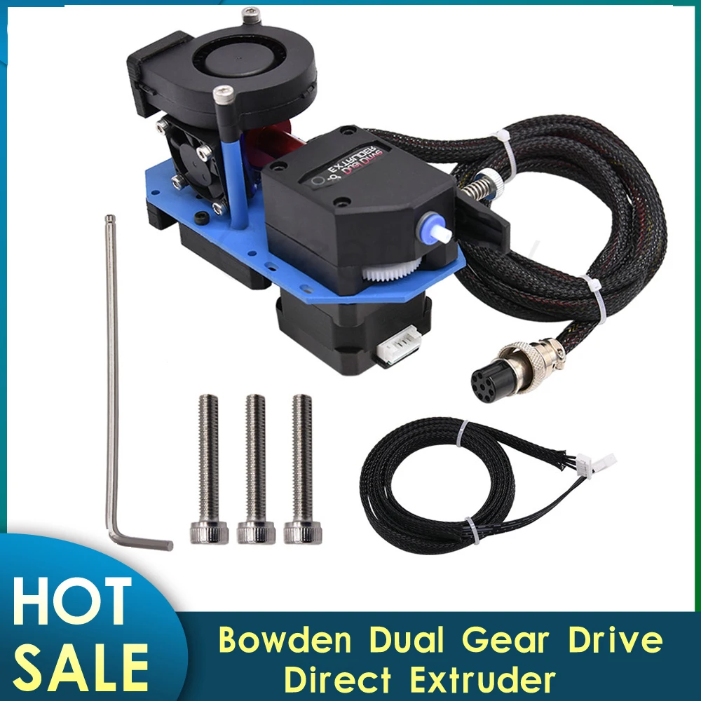 

Улучшенный Семейный комплект Bowden, экструдер MK8 с коротким диапазоном, двойной зубчатый привод, комплект прямого экструдера для Ender 3 Ender-3 V2 CR ...