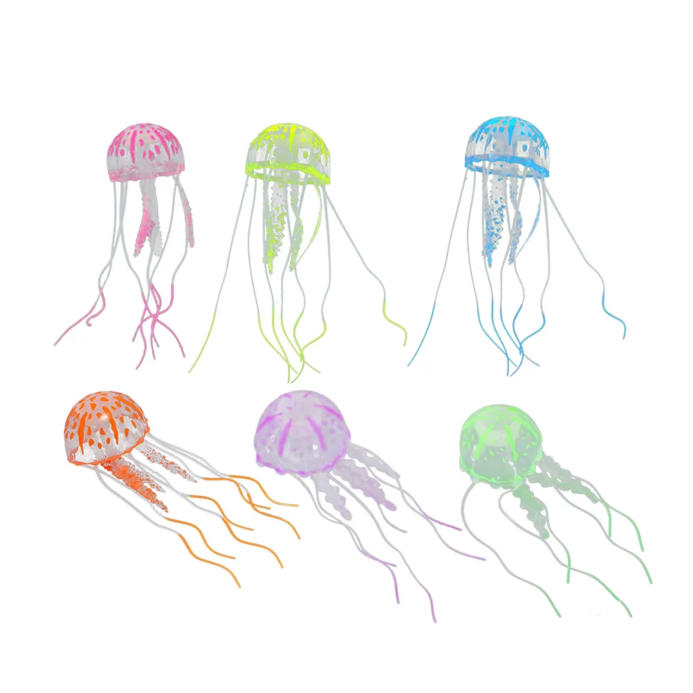 

8pcs Luminous Vivid Aquarium Ornament Tank Landscape (Mixed Color)