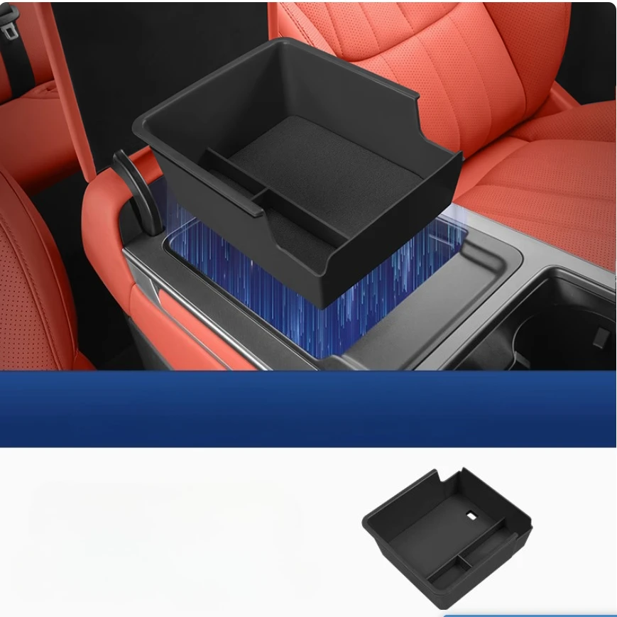 

Аксессуары Smabee для BYD Tang L 2025, центральная консоль, крутой ящик-органайзер, подлокотник, ящик для хранения, автомобильный центральный поднос, укладка, уборка