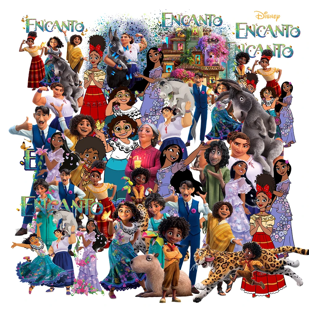 

Disney Encanto Iron on Patchs Patches for Clothing Strijk Sticker Kleding Transfer Stickers for Cloth Parches Para La Ropa