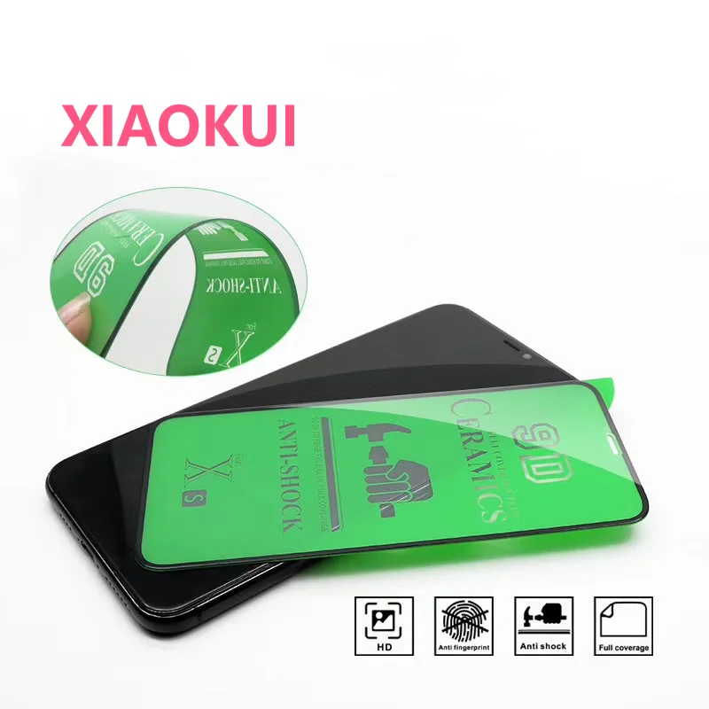 

9D Full Cover Soft Ceramic Film For iPhone 13 12 11 Pro XR 9D Proof Screen Protector for iphone XS Max X 8 7 6S Plus SE2020