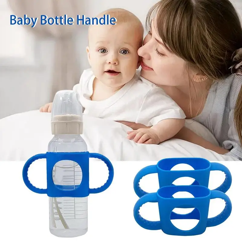 

Bottle Handle Grip Natural Wide Mouth PP Glass 2 Ergonomic Handles Feeding Drinkware Baby Bottle water bottle Accessories