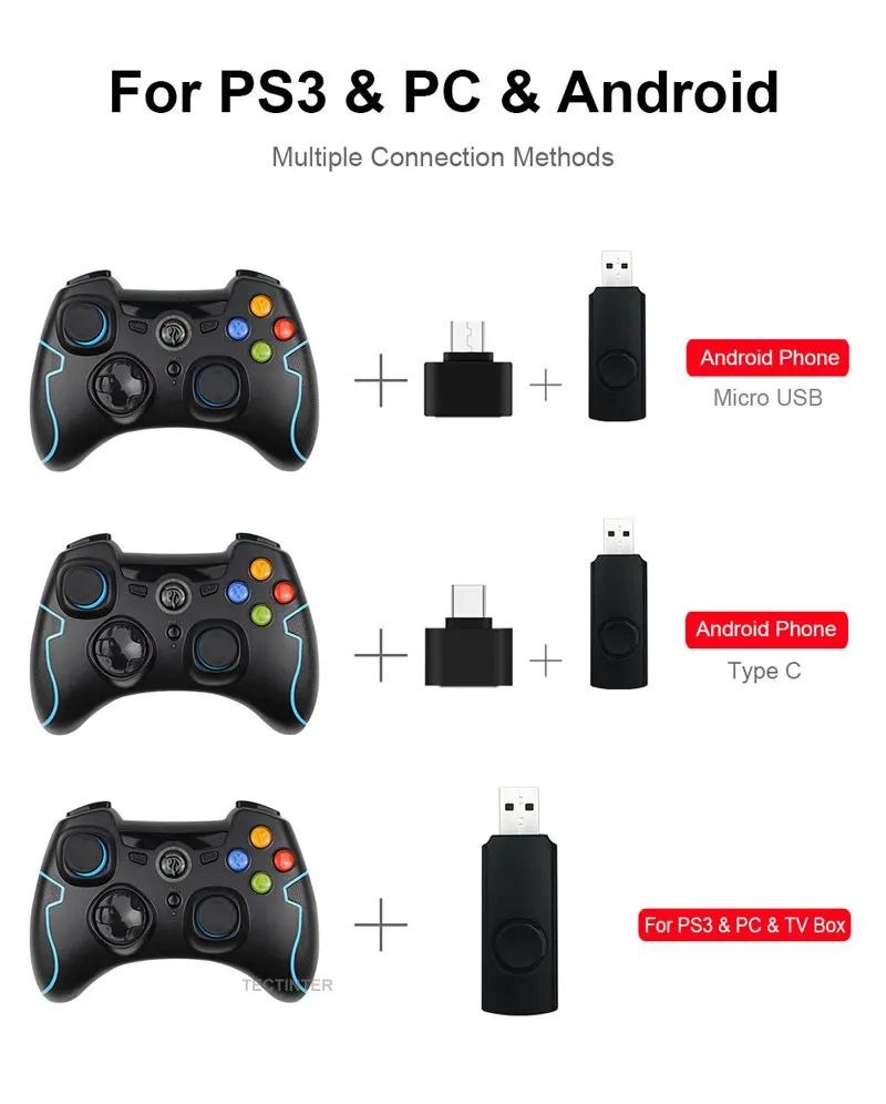 ESM-9013 беспроводной ПК игровой контроллер для Nintendo Switch Win PS3 TV Box телефона Android