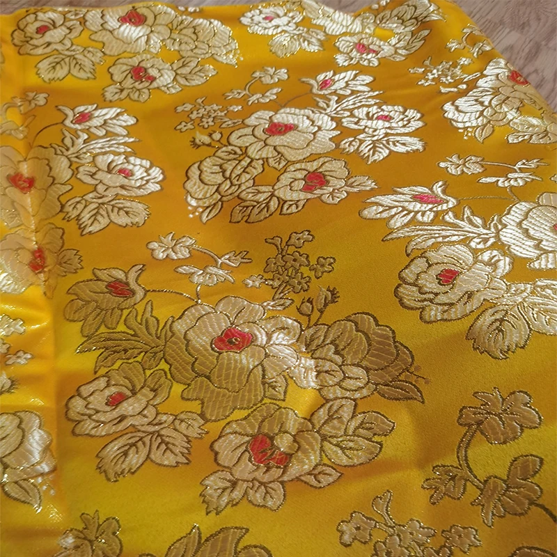 High quality damask satin brocade jacquard fabric costume upholstery furniture curtain clothing material