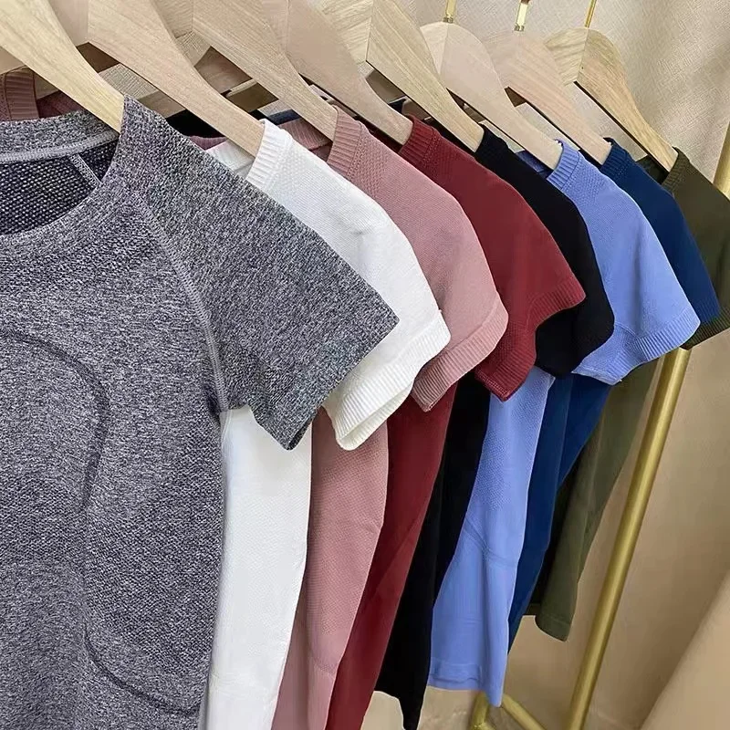 

Swiftly Tech 1.0 Women Sports Yoga Short Sleeve T-shirt Quick Dry Crew Neck Gym T-shirt Knitting Jogging Fitness Clothes Tops