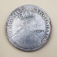 poland 1753 silver plated brass commemorative collectible coin gift lucky challenge coin copy coin