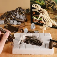 childrens digging dinosaur toys simulation fossil archaeological tyrannosaurus skeleton model diy assembled boy birthday gift
