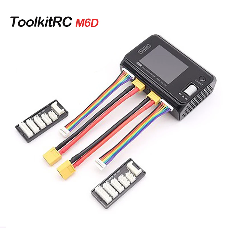 

1PC New ToolkitRC M6D MINI Smart Charger DC Dual-Channel 250Wx2 15A Output 2-6s High power balance charger for RC battery ACCS