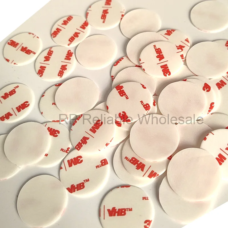 

3M VHB Double Coated Tape, 4930, Die Cut Round Circle Diameter=25mm, 0.6mm thick, 2000pcs/lot