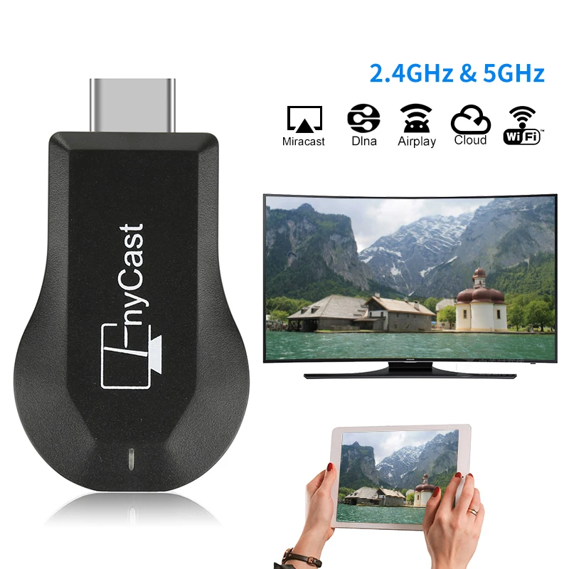 

MX18 Plus HD WiFi Display Receiver TV Projection Video Transmission for Google Android For IOS Same Screen Converter