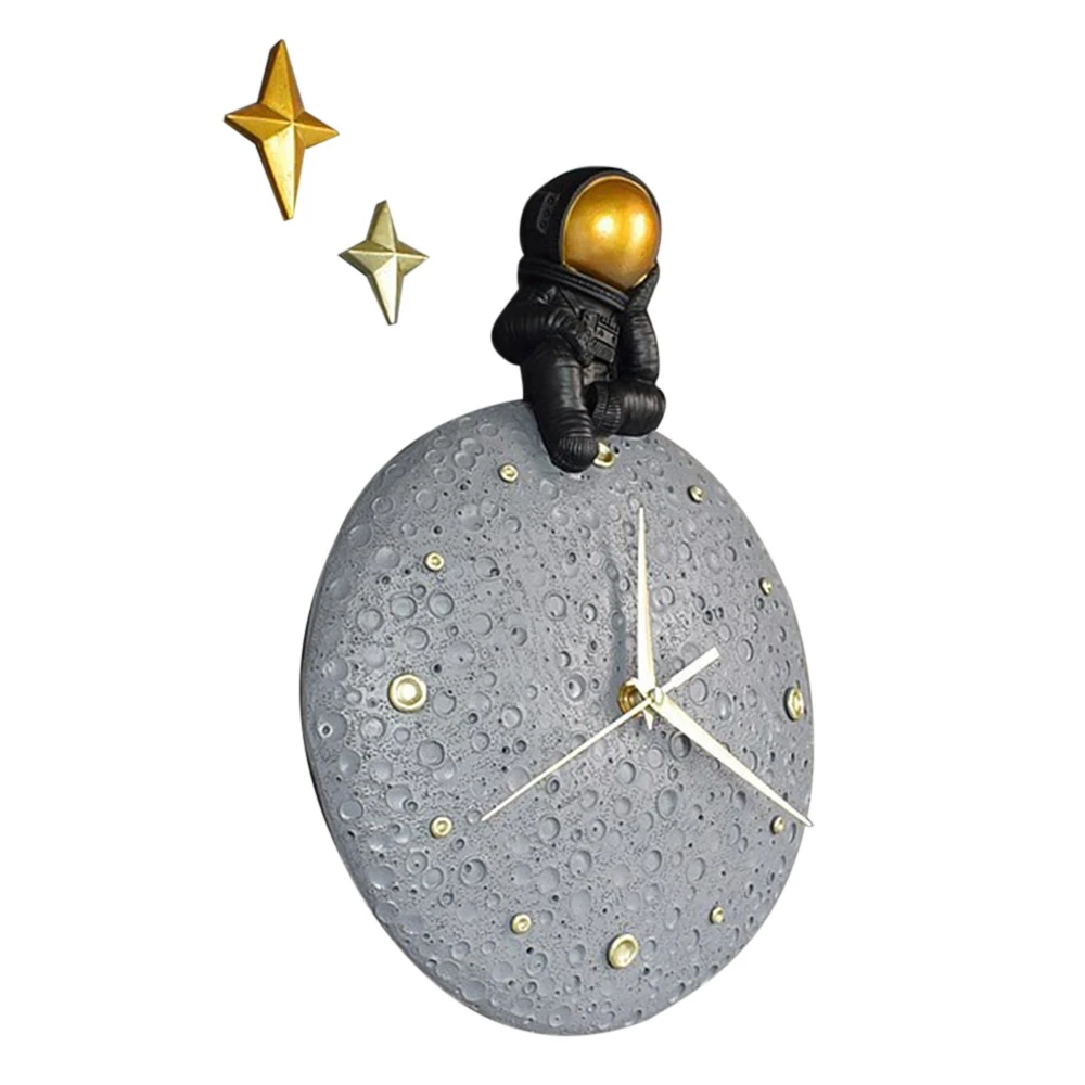 

Modern Light Luxury Astronaut Wall Clock Personality Dining Room Wall Decoration Clock Creative Living Room Home Decor B