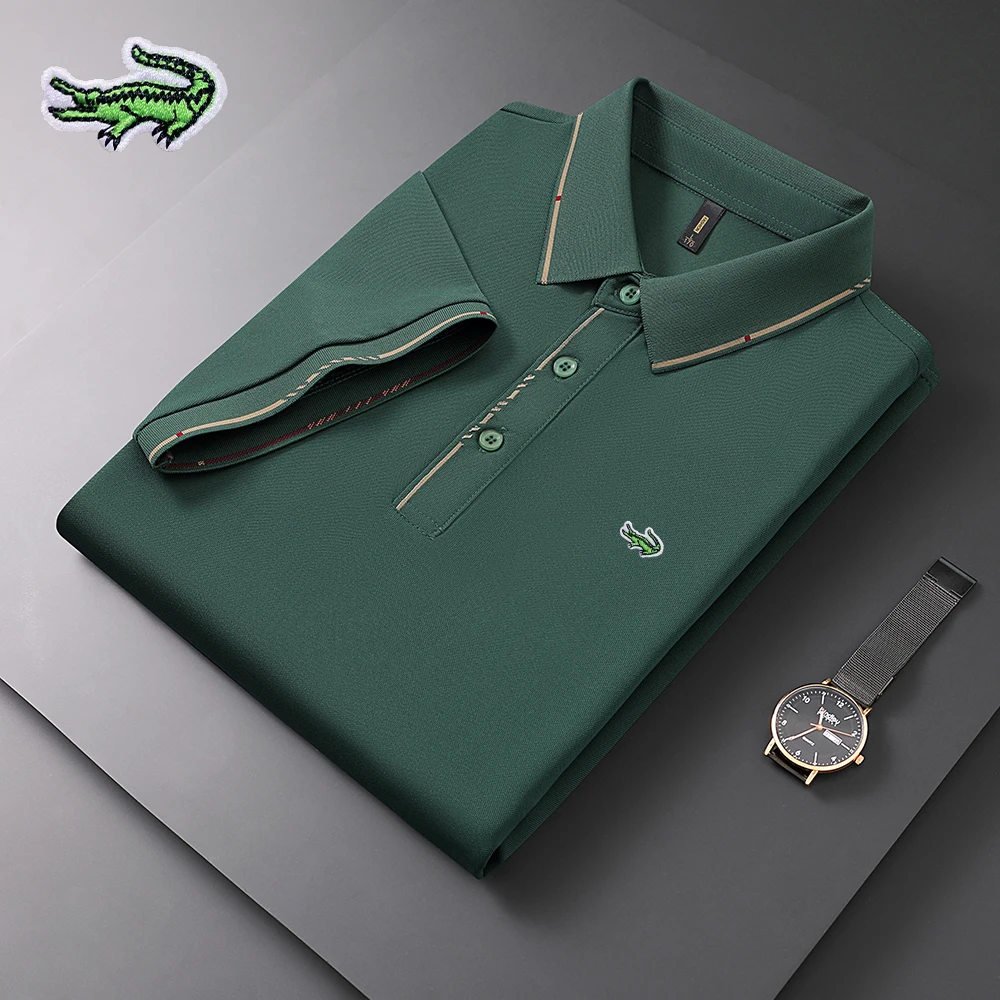 

2023 Embroidery CARTELO Summer New Men's Anti-pilling Polo Shirt Short Sleeve Casual Business Slim Fit Polo Shirt for Men