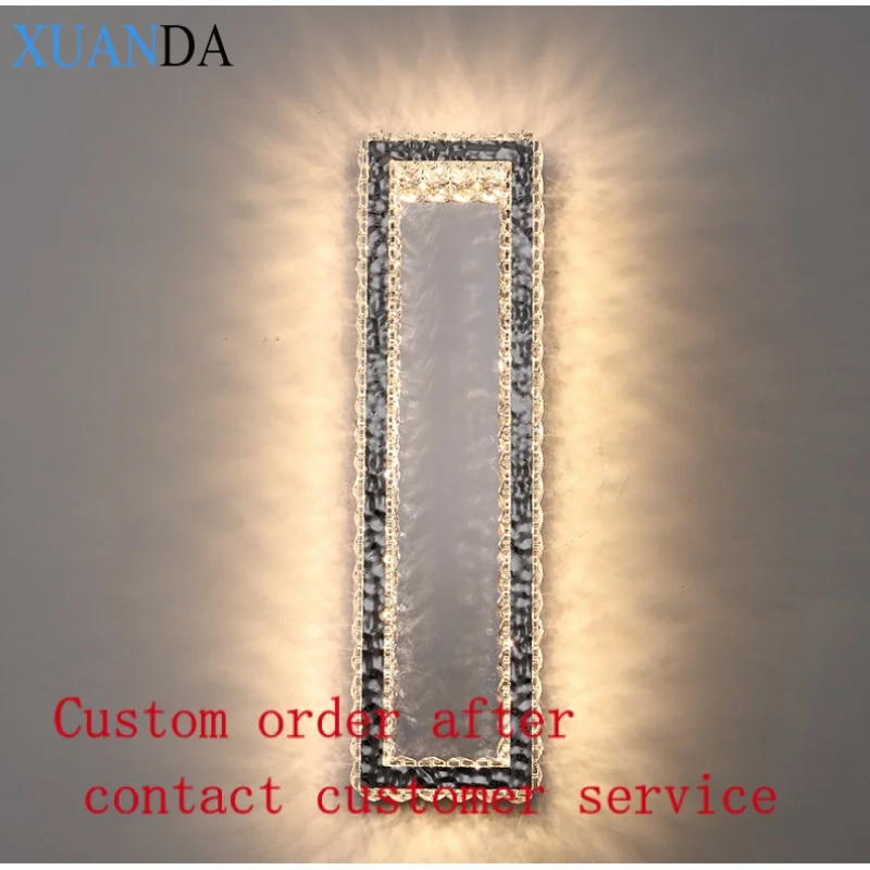 

suitable for bedroom living room corridor led crystal wall light scone art decor wall lamp