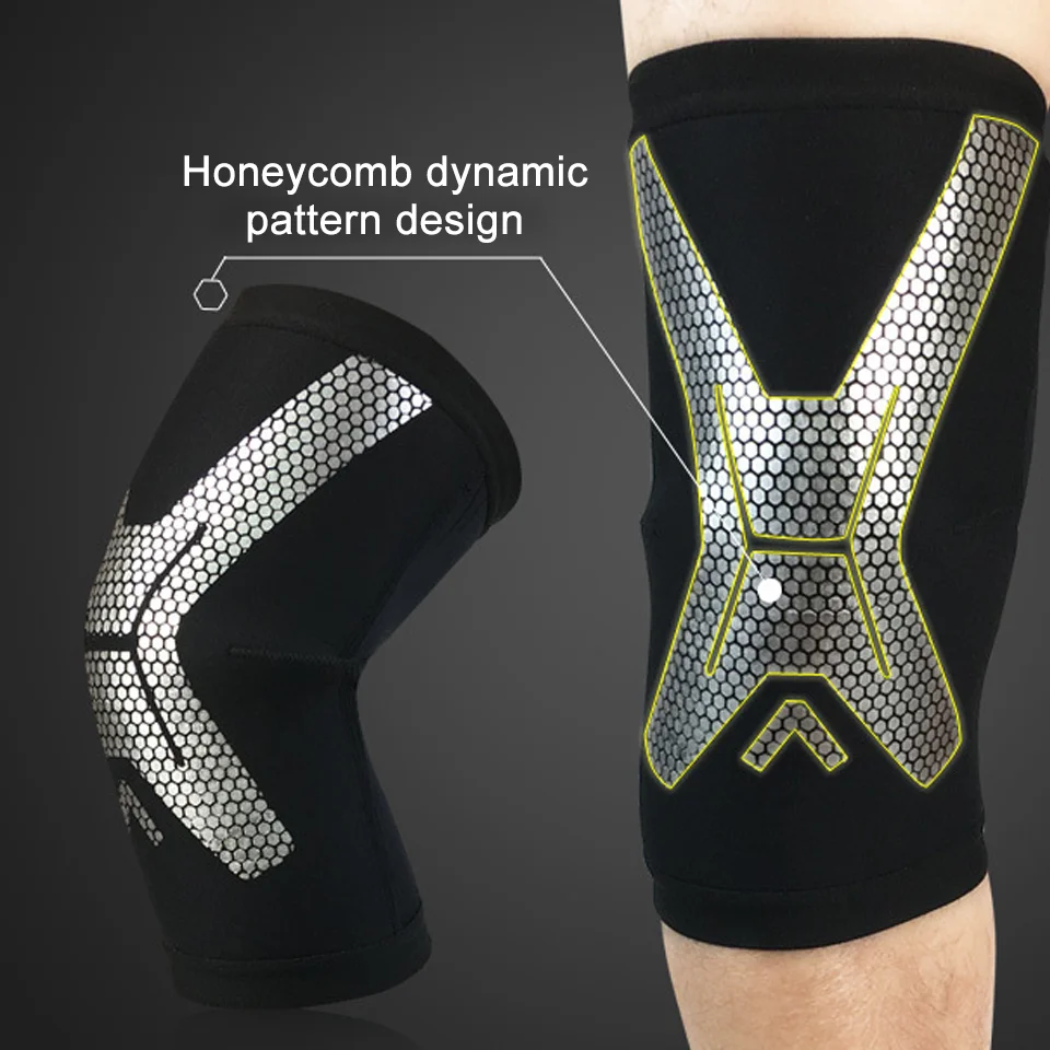 1 шт. Эластичный компрессионный наколенник для бега и баскетбола