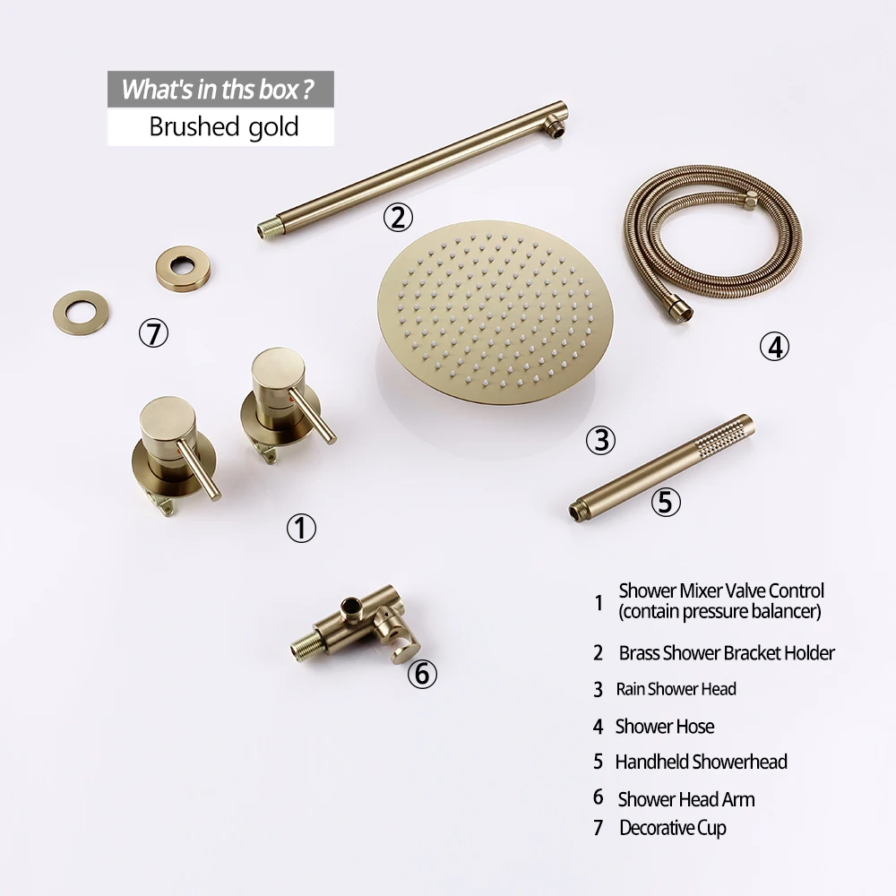 

Душевая система Smesiteli Розовое золото 8/10/12 дюймов