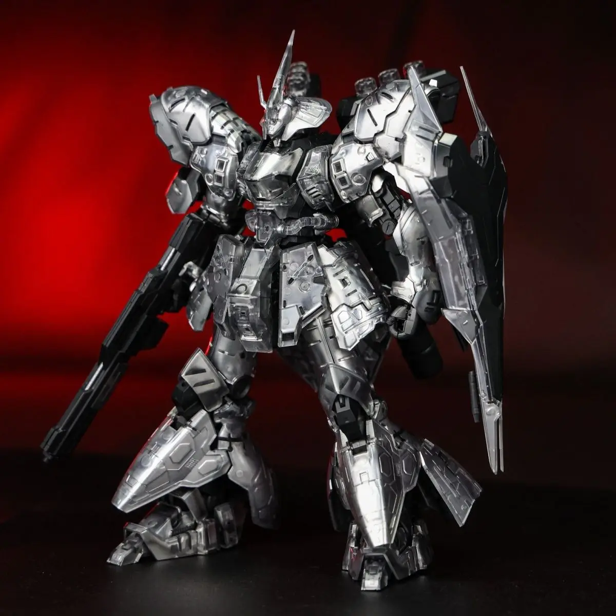 Фото Модель STAR RG 1/144 MSN-04 Sazabi Silver: Сборный набор, механическая модель с металлическим покрытием, аниме-фигурка, пластиковая модель робота, игрушка, подарок №3