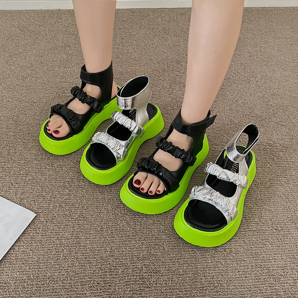 

Fashionable Platform Sandals Women22 Summer New Retro Explosions Personality Sandals Roman Sandals All-match Student Women Shoes