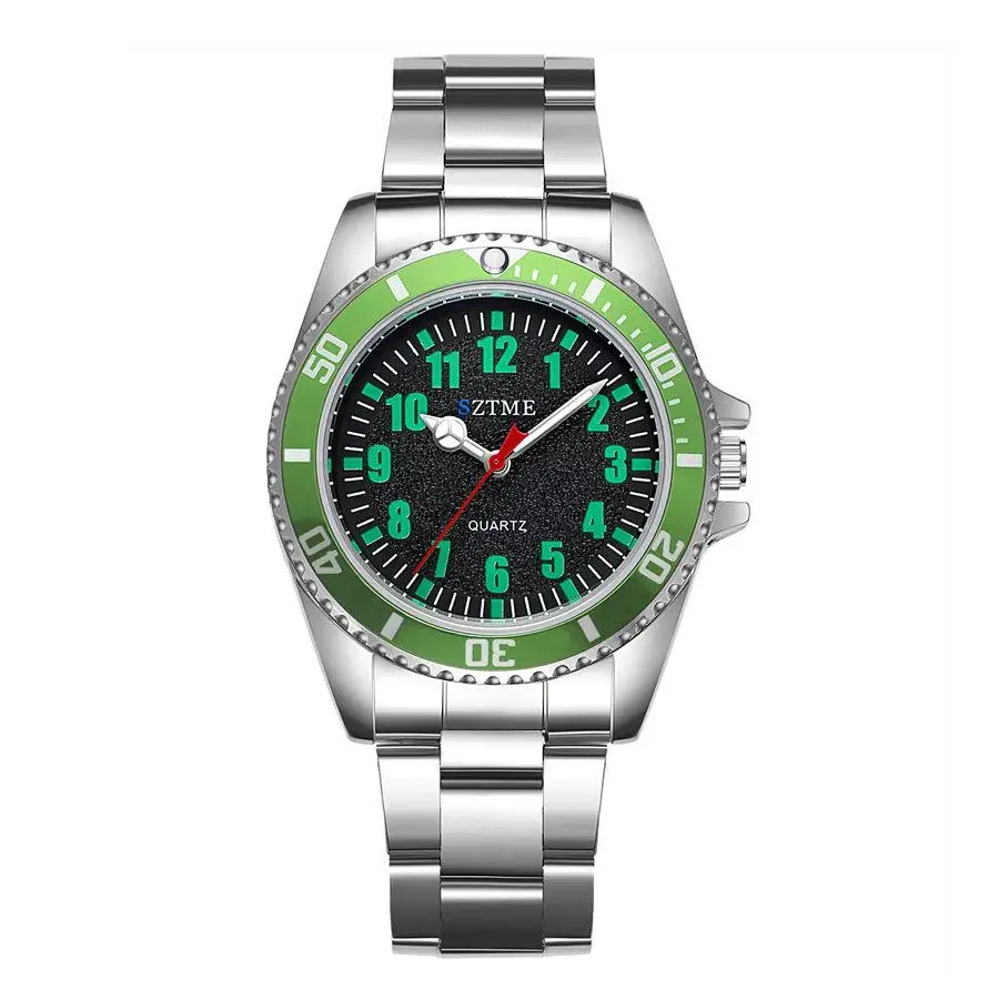 New e-commerce steel band men's watches business casual wristwatches trend fashion quartz live source