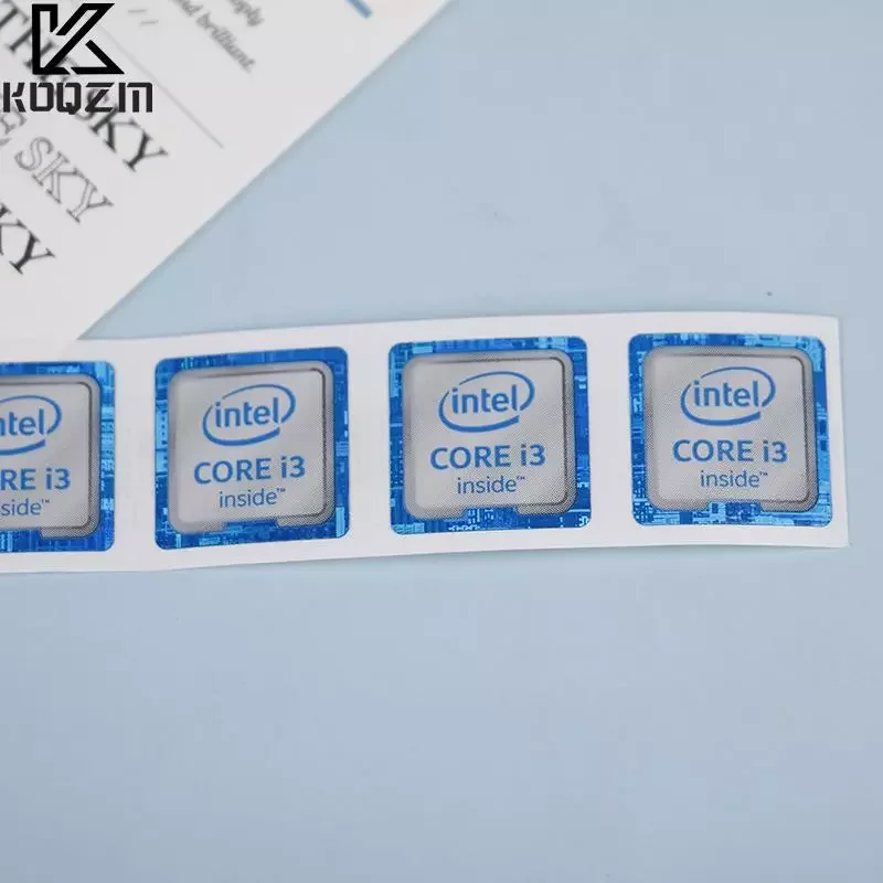 Наклейка-этикетка для ноутбука настольного компьютера процессора Xeon Pentium