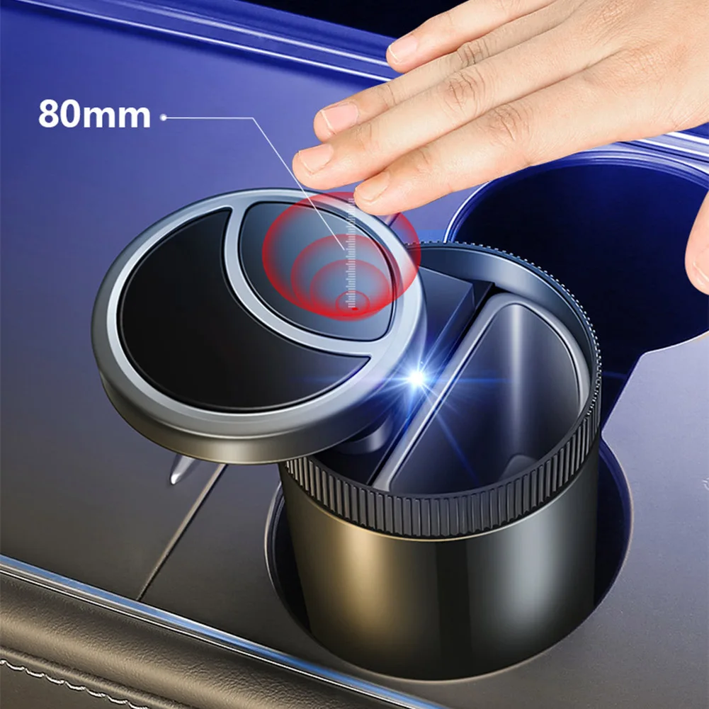 

Upgrade! Car Ashtray with Lid Smell Proof Air Purifier Smart Home Smoke Removal Ashtrays Led Portable Ashtray Cup Collector