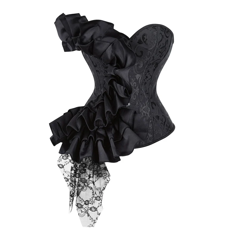 Роскошный винтажный женский кружевной жаккардовый с оборками и цветочным